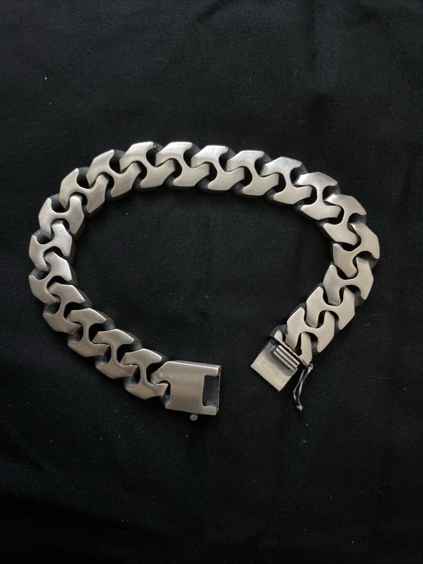 Sterling Silver Dragon Bone Cuban Link