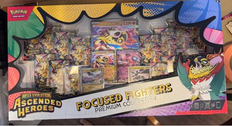 Pokémon TCG: Mega Evolution - Ascended Heroes Focused Fighters Premium Collection Pokémon TCG: Mega Evolution - Ascended Heroes Focused Fighters Premi