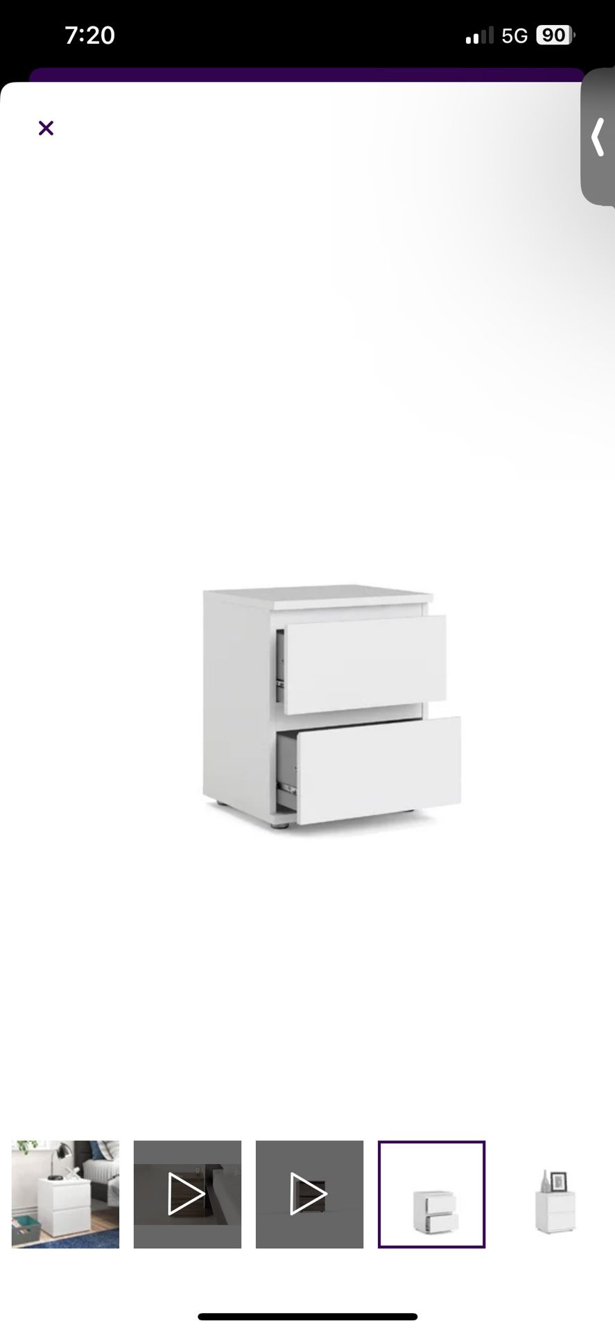 Dunfermline Nightstand Wayfair ALL WHITE