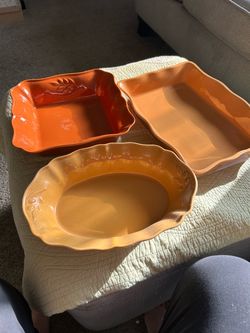 Set of 3 Ceramic Baking Dishes