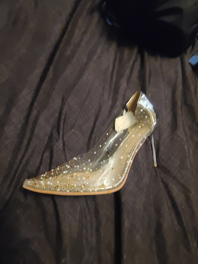 Clear Heels With Diamond Ascents