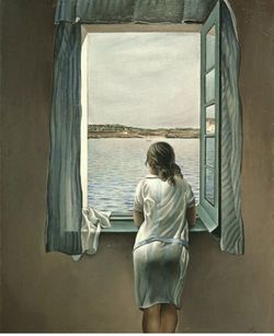 1925 Figure at a Window by Salvador Dali ART Home Decor PRINT 20x30