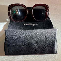 Salvatore Ferragamo SF1058S Sunglasses  Transparent Burgundy