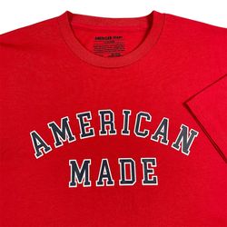 American Giant Flag Collection UNISEX T-shirt AMERICAN MADE Size XL Red NWT. 