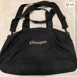 Black Champion Duffle Bag