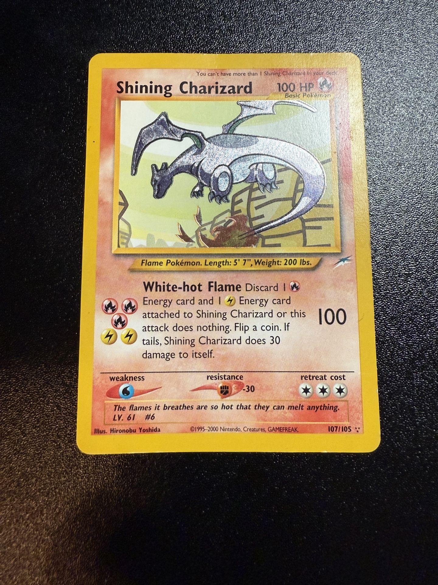 Shining Charizard Holo Pokémon Card