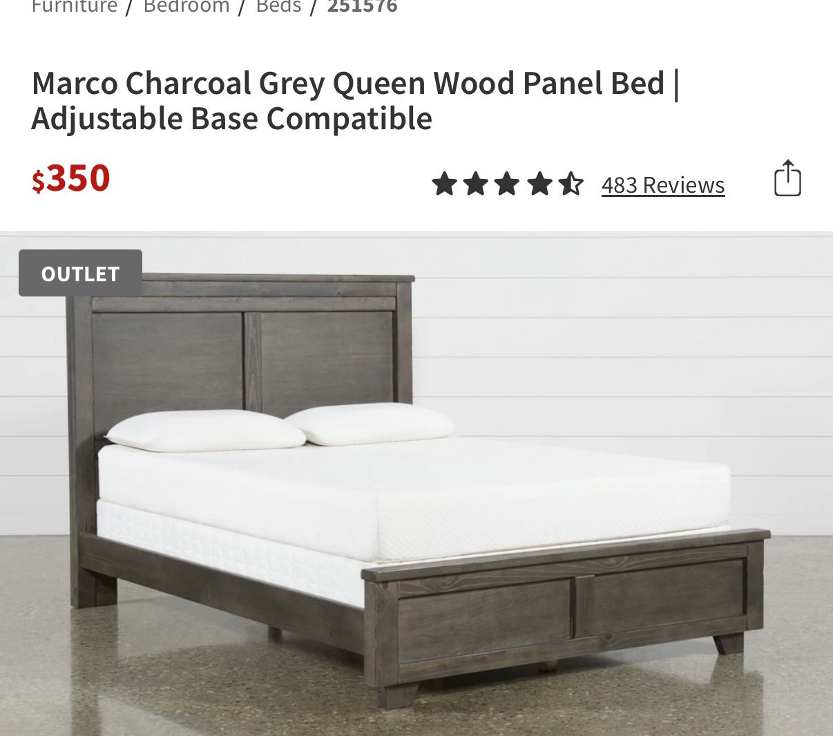 1year Old Queen Bed Set with Nightstand
