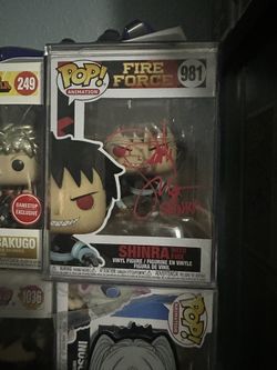 Funko Pop Fire Force 981 Shinra Autographed With JSA