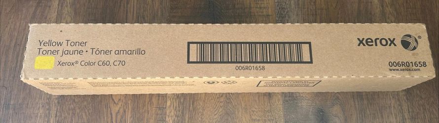 NEW Xerox 006R01658 Yellow Toner for Xerox Color C60, C70
