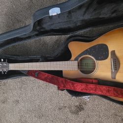 Yamaha Acoustic Guitar And Case