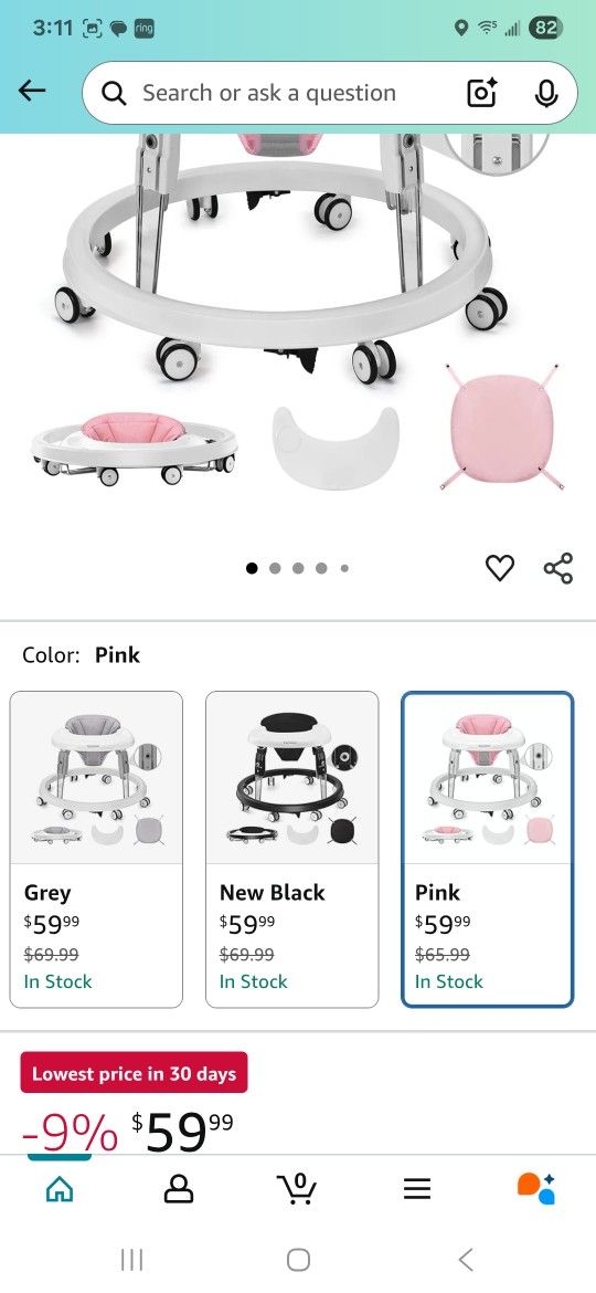 Uuoeebb Baby Walker