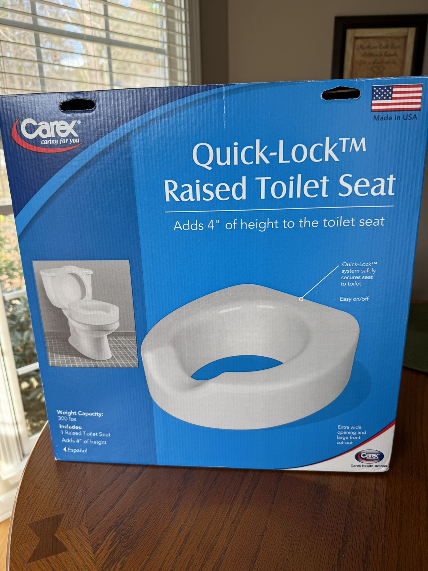 Carex Quick-lock Raised Toilet Seat