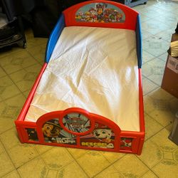 Paw Patrol Toddler Bed With Bedding Set