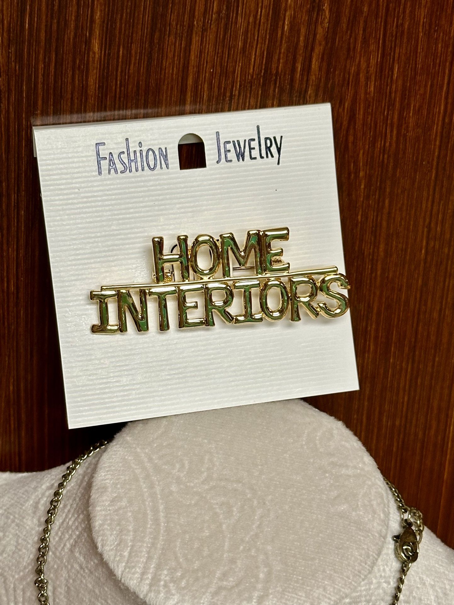 Fashions jewelry Home Interiors Brooch pin for realtors and home designers 