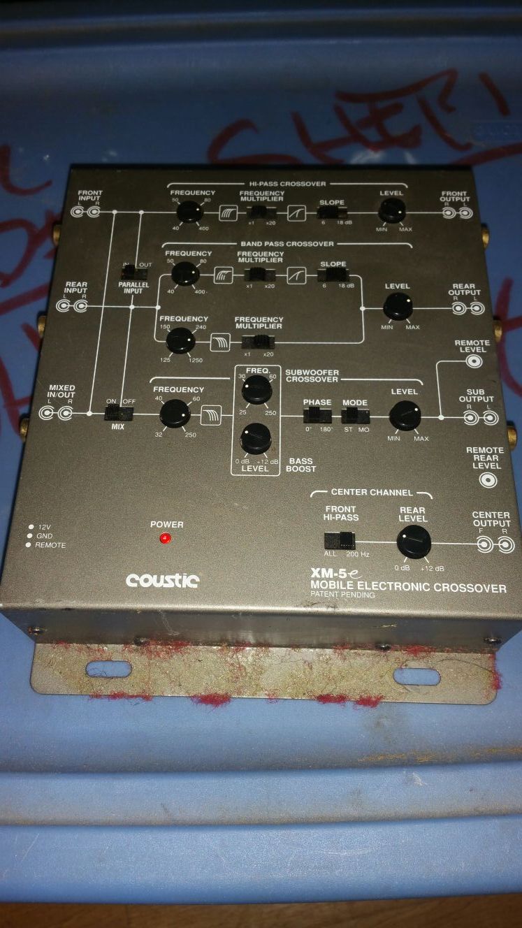 Coustic xm5e crossover