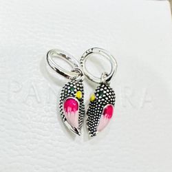 Pandora Love Bird Splittable, Dangle Charm Pendant #794484C01 + FREE Pandora Gift Box + Tag