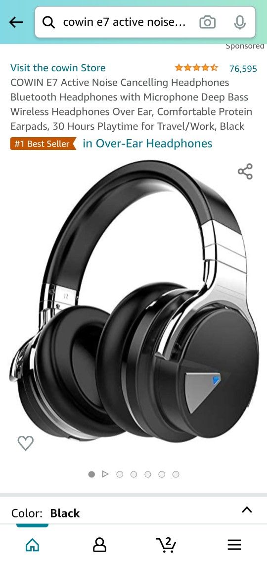 Wireless Bluetooth Headset With Active noice Cancellation