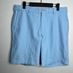 Peter Millar Salem Performance Golf Shorts Mens 32 Blue