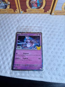 Pokémon pikachu and mewtwo promo cards