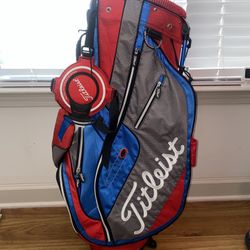 Titleist Gold Club Caddie Bag