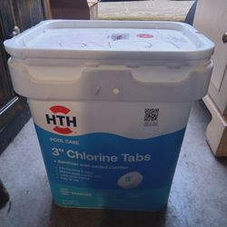 HTH 3" CHLORINE TABLETS 40LBS