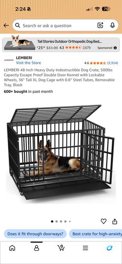 Dog cage.