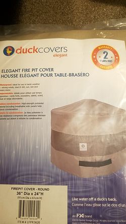 Fire pit cover/protector 36 dia x 24 H