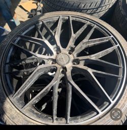 Rims with tires