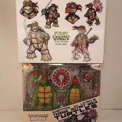 SDCC 2024 Exclusive NECA The First Teenage Mutant Ninja Turtles MIRAGE 2-Pack NEW