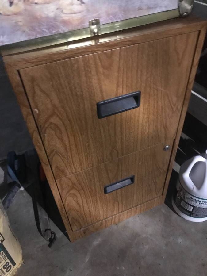 Metal file cabinet