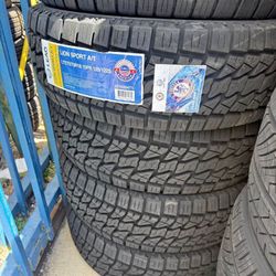 LT275/70R18 Set Of 4 Lion Sport A/T New Tires Q