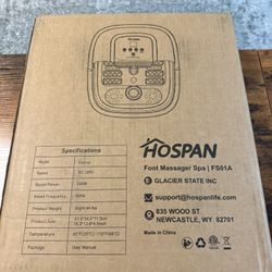 ✨ HOSPAN Collapsible Foot Spa with Heat, Bubble, Red Light, and Temperature Control