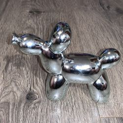 Balloon Dog Silver Modern Art Balloon Animal Sculpture