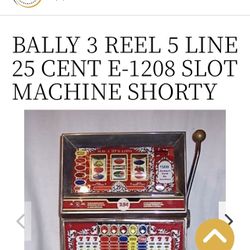 Vintage Bally Slot Machine