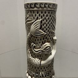 TikiRob Rumhaven Mermaid Glazed Ceramic Tiki Mug 3D