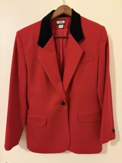 Vintage Wool Red Blazer
