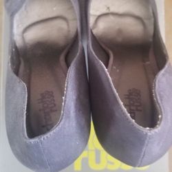 Charlotte Russe heels, American Eagle wedges and Celebrity Pink flats