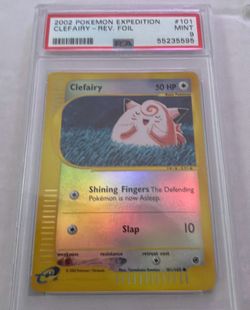 PSA 9 POP 44 Clefairy 101/165 Expedition Base Set Reverse Holo