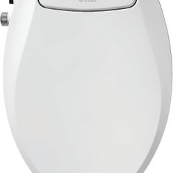 Brondell Bidet Toilet Seat Non-Electric Swash Ecoseat, Fits Elongated Toilets, White 