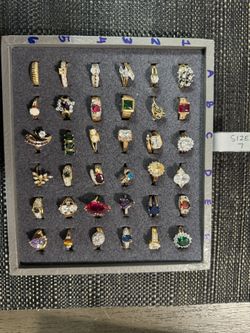 14k Gold Plated Rings (size 7)