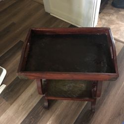Small Wooden Framed Table 