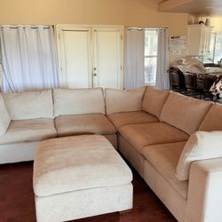 Comfy Cozy Couch Deep Beige  PICKUP & DROPOFF AVAILABLE 