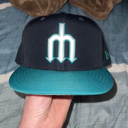 Seattle Mariners Spring Training Triton Logo Fitted New Era Cap Size 7 3/8