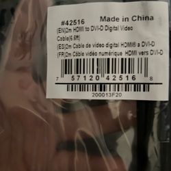 2 M Hdmi To Dvi-d Digital Video