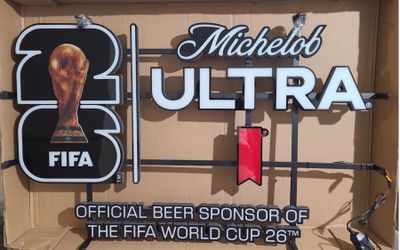 Michelob World Cup 2026 beer led sign new