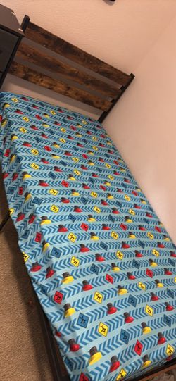 Twin Bed frame and mattress
