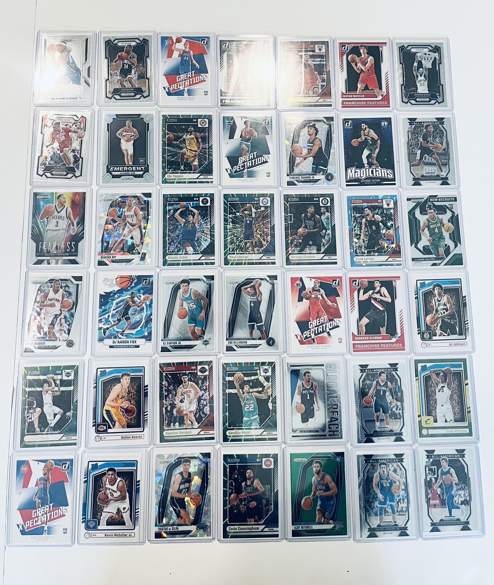 42 Lot Of  DONRUSS, PRIZM NBA Basketball Sport Cards