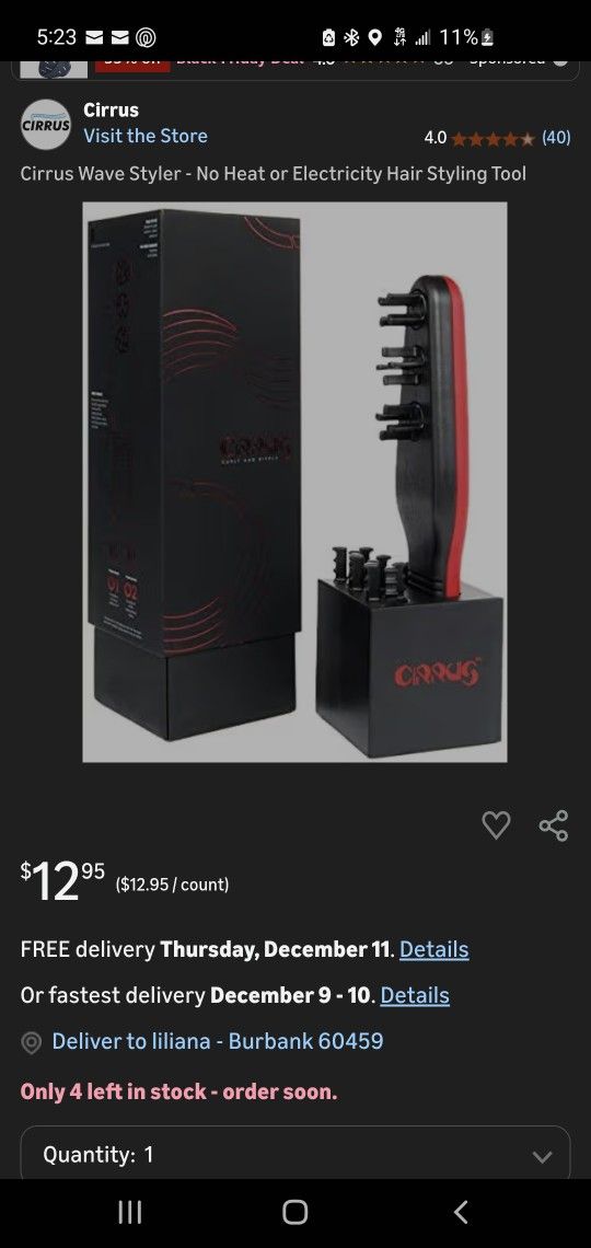 Cirrus Curly And Ripply, Hair Tool