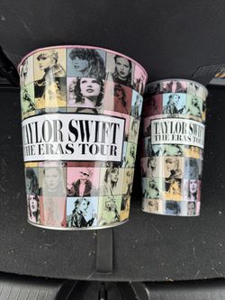 Taylor Swift Eras Collectible Tin Bucket And Cup From AMC Theaters