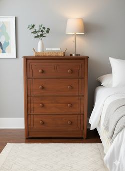 Vintage 4 Drawer Tall Chest